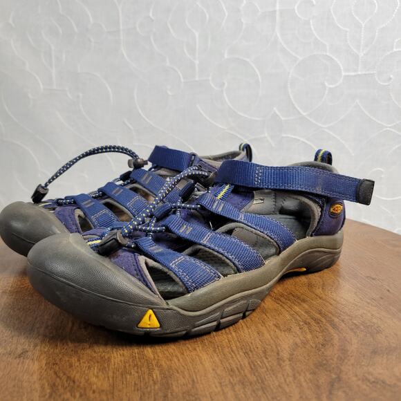 Keen Newport Boys H2 Sandals 7 Blue Depths‎ Gargoyle Athletic Hiking - Picture 2 of 10
